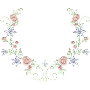 Antique Flowers Frame