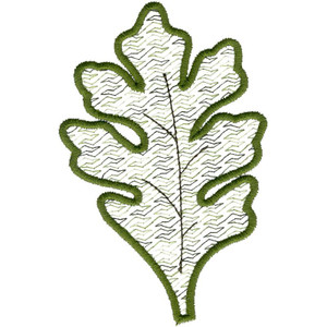 Small Green Leaf Motif