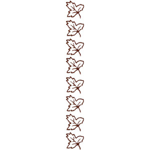 Linework Leaves Border
