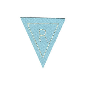 R Pennant Applique