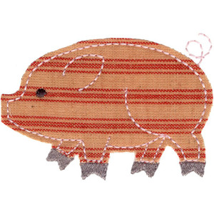 Pig Applique | 12414-07