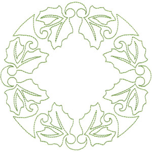 Holly & Swirls Circle