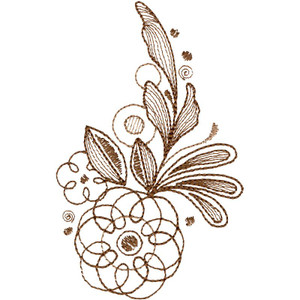 Sepia Floral Paisley 2