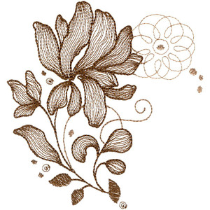 Sepia Floral 4