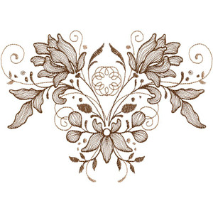 Sepia Floral Centerpiece