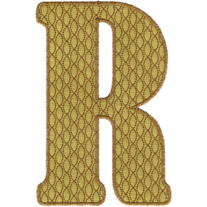 Applique Letter R