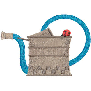 Curious Bug Watering Can 1 Applique