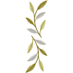 Skinny Leaves Border