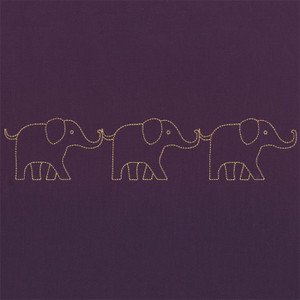 Linework Elephant Border