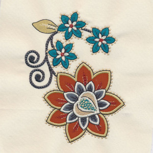 Floral Swirls Applique 4