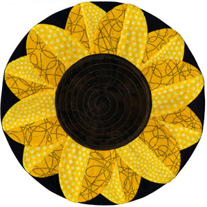 Jumbo Stitch 'n' Turn Sunflower Pillow