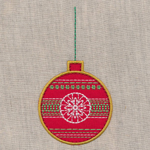 Christmas Ornament 2 Applique