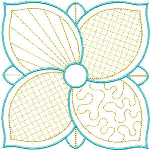 Linework Flower Square