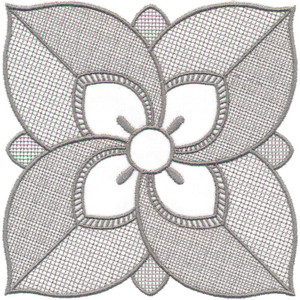 Flower Lace Square