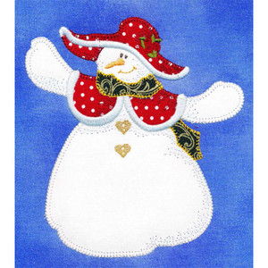 Snow Woman Applique 1