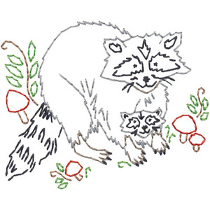 Raccoons Linework