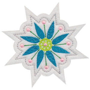 Floral Star 3 Ornament