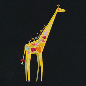 Origami Giraffe 1 Applique