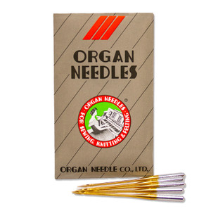 ORGAN EMBROIDERY NEEDLES - 15X1 - 90/14 BALL POINT - CHROME - BOX OF 1 —  Sii Store