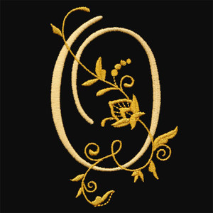 Floral Monogram O