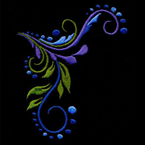 Colorful Swirls Corner