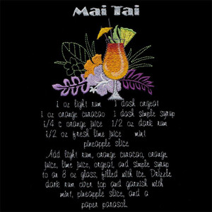 Mai Tai Recipe Towel