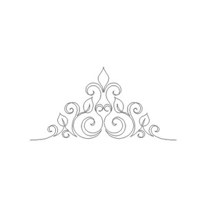 Swirls On A Stem Triangle