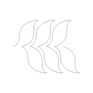 Leaf Feather Straight Border