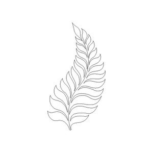 Leaf Feather Motif
