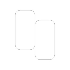 Rounded Rectangles Straight Border 1