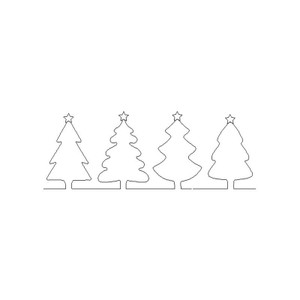 Fir Trees Straight Border 2