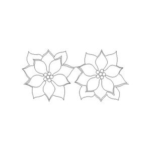 Poinsettia Straight Border