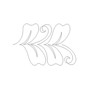 Heart Shaped Leaves Straight Border