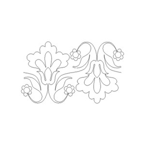 Floral 2 Straight Border