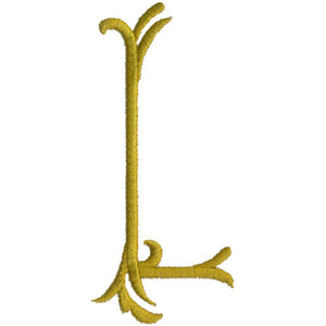 Royal Bee Monogram Center Letter L