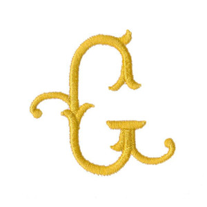 Royal Bee Monogram Side Letter G