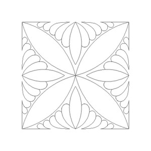 Traditional Feathers 3 Quilting by Amanda Murphy