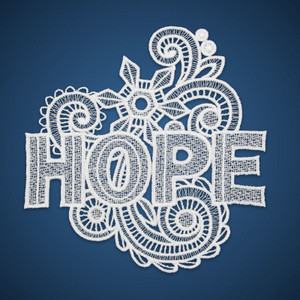 Freestanding Lace Holiday Words