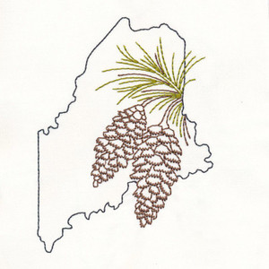 Maine White Pine Cone & Tassel