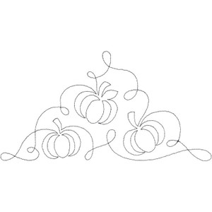 Continuous Pumpkin Triangle 1