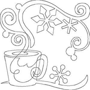 Hot Cocoa Square Motif Single Run