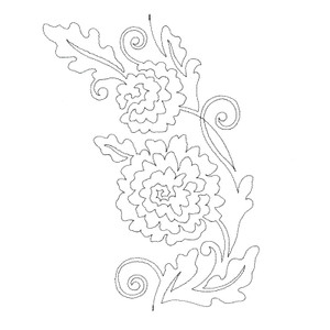 Mum Quilting Pantagraph 1 Single Run