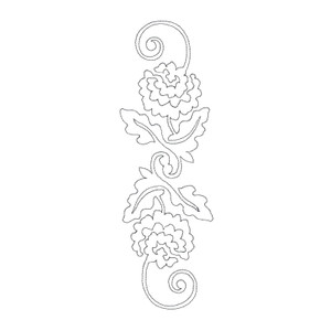 Mum Quilting Motif 1 Single Run