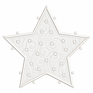 Lighted Swirls Star Shape FSA
