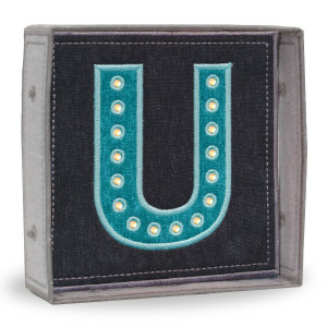 Freestanding Lighted Letter U