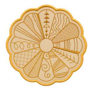 Dresden Daisy Applique 4