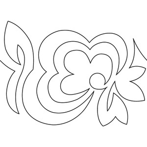 Floral Pantograph 8 Triple Run