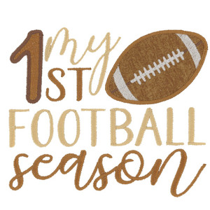 My First Football Season Applique