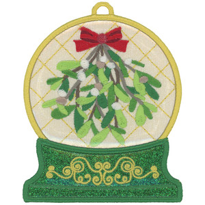 Mistletoe Snow Globe FSA