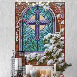 Christmas Church Window by Dona Gelsinger